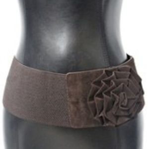 Brand New - Elastic Rose Belt - Brown